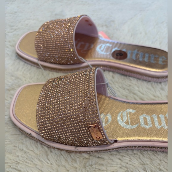Juicy couture pink rhinestone sandals - Picture 4 of 4